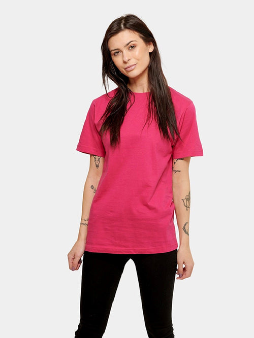 Oversized t-shirt - Pink - TeeShoppen - Pink