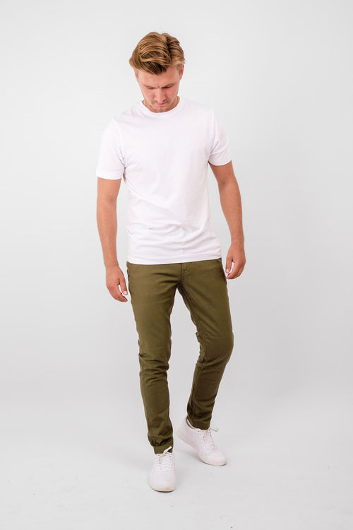 Performance Structure Trousers - Olive - TeeShoppen - Green