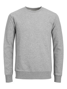 Basic Sweatsuit w. Crewneck (Light Grey Melange) - Package Deal