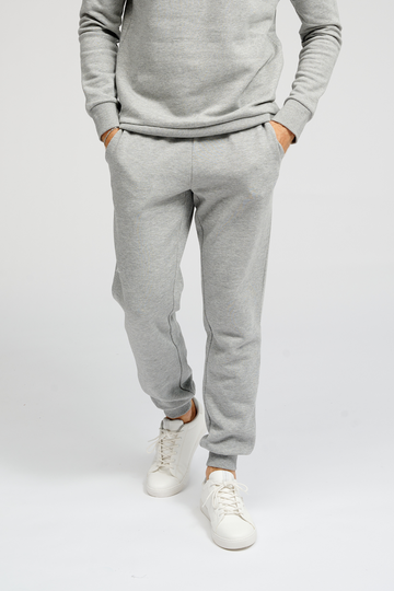 Basic Sweatpants -  Light Grey Melange