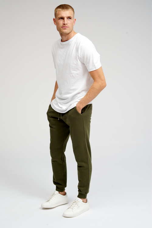 Basic Sweatpants - Dark Green - TeeShoppen - Green