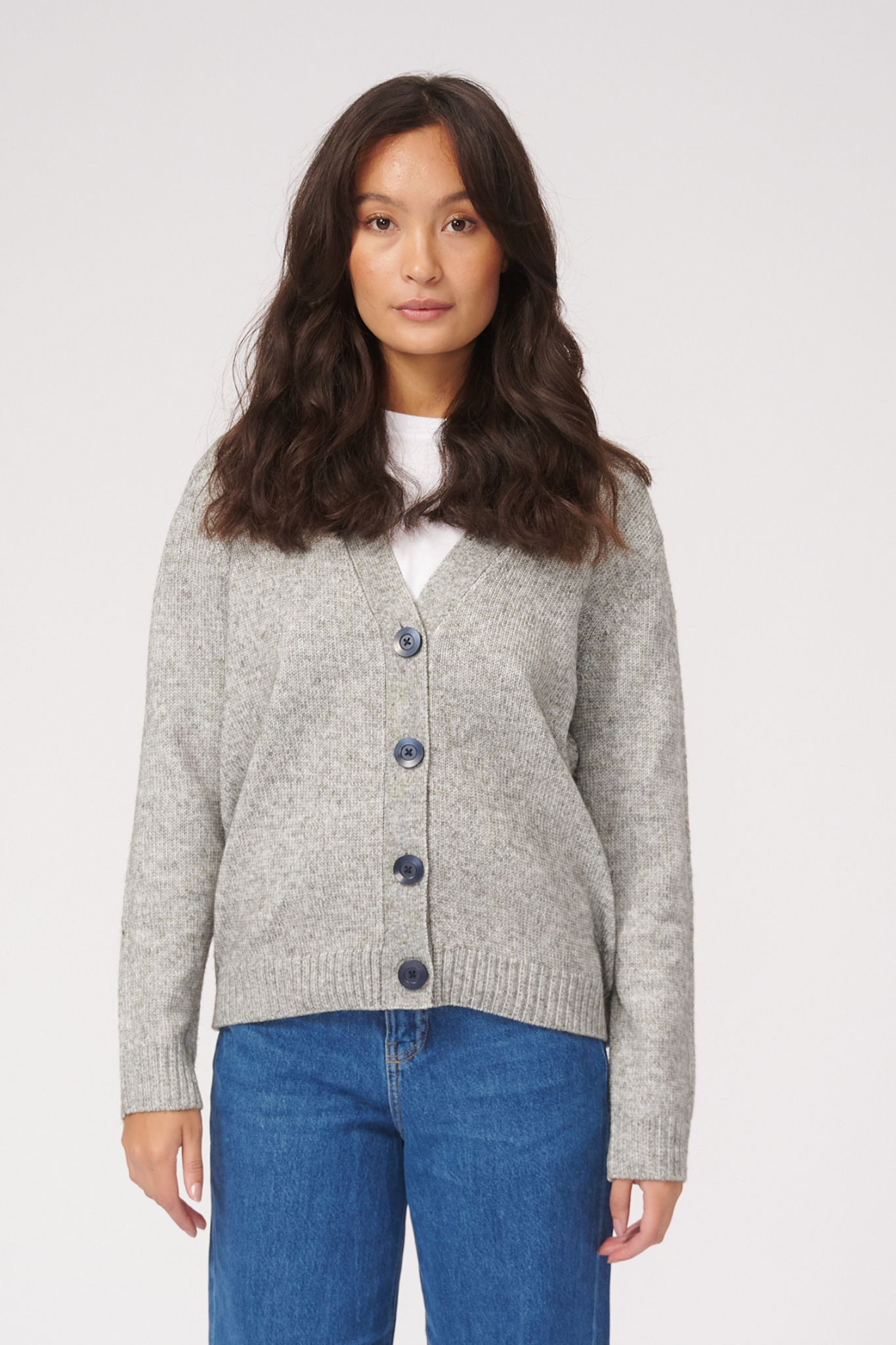 Grey Cardigan with buttons