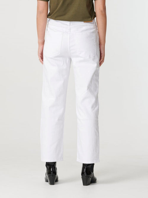 Wide high-waist jeans - White - ONLY - White