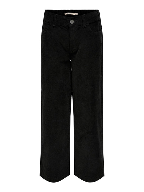Vera Cord Wide Trousers - Black - Kids Only - Black