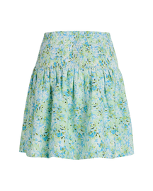 Veia Skirt - Blue/Green Flower