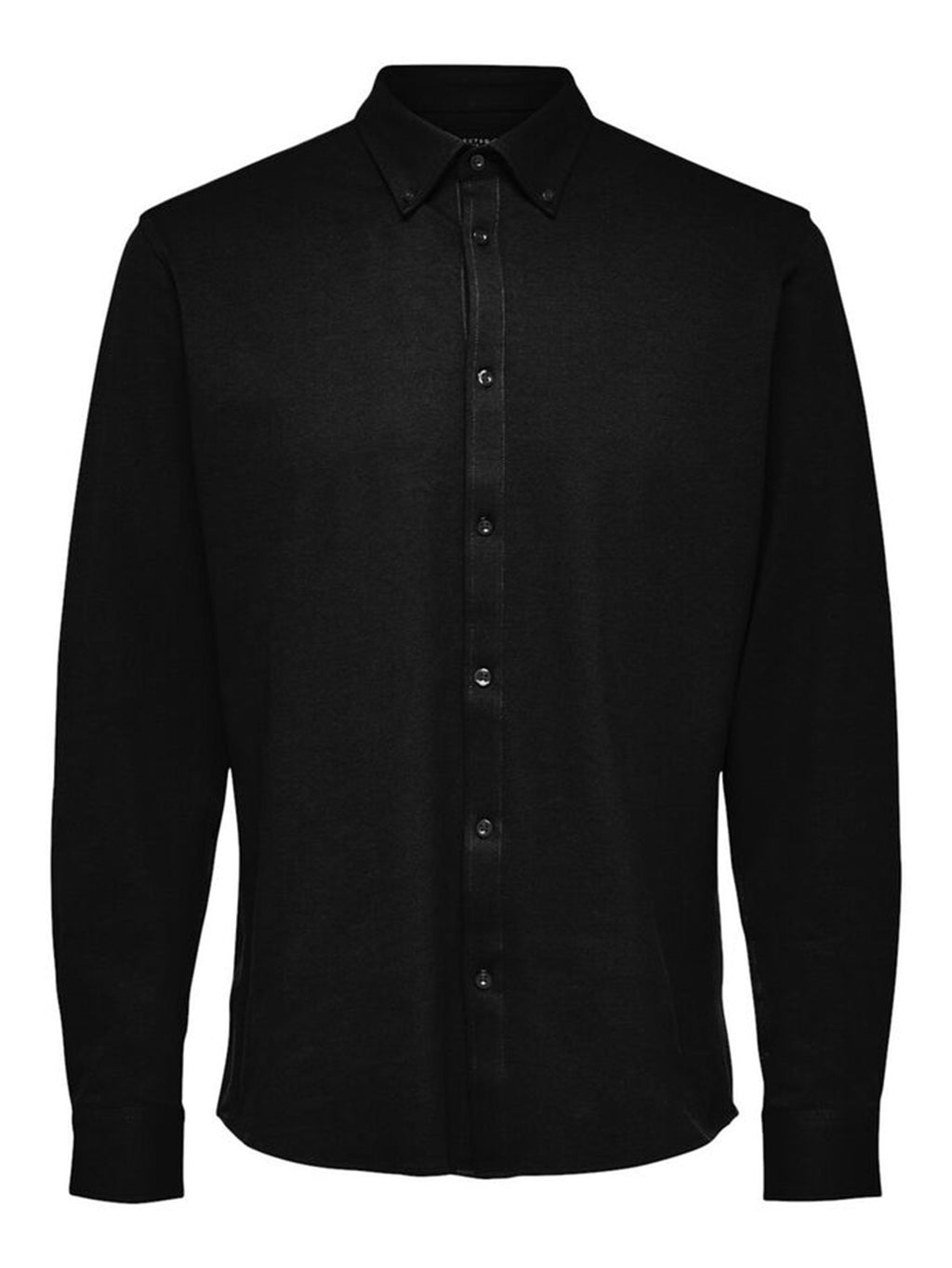 Slim fit shirt in organic cotton - Black