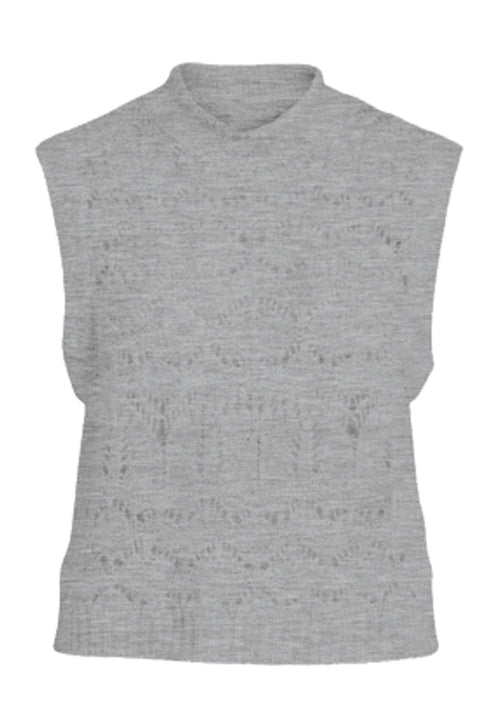 Serina Knit Vest - Grey - Name It - Grey