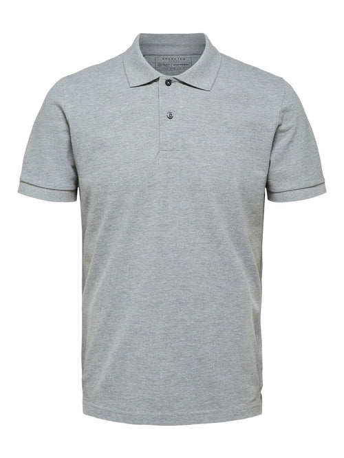 Organic polo shirt - Grey - Selected Homme - Grey