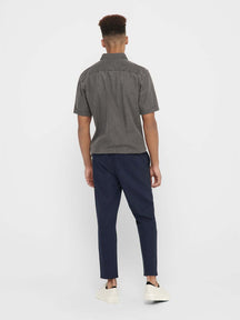 Linen trousers - Navy