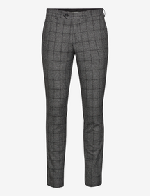 Performance Premium Trousers - Dark grey (checked)