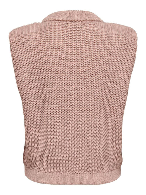 Knitted Vest - Rose Dawn - ONLY - Pink