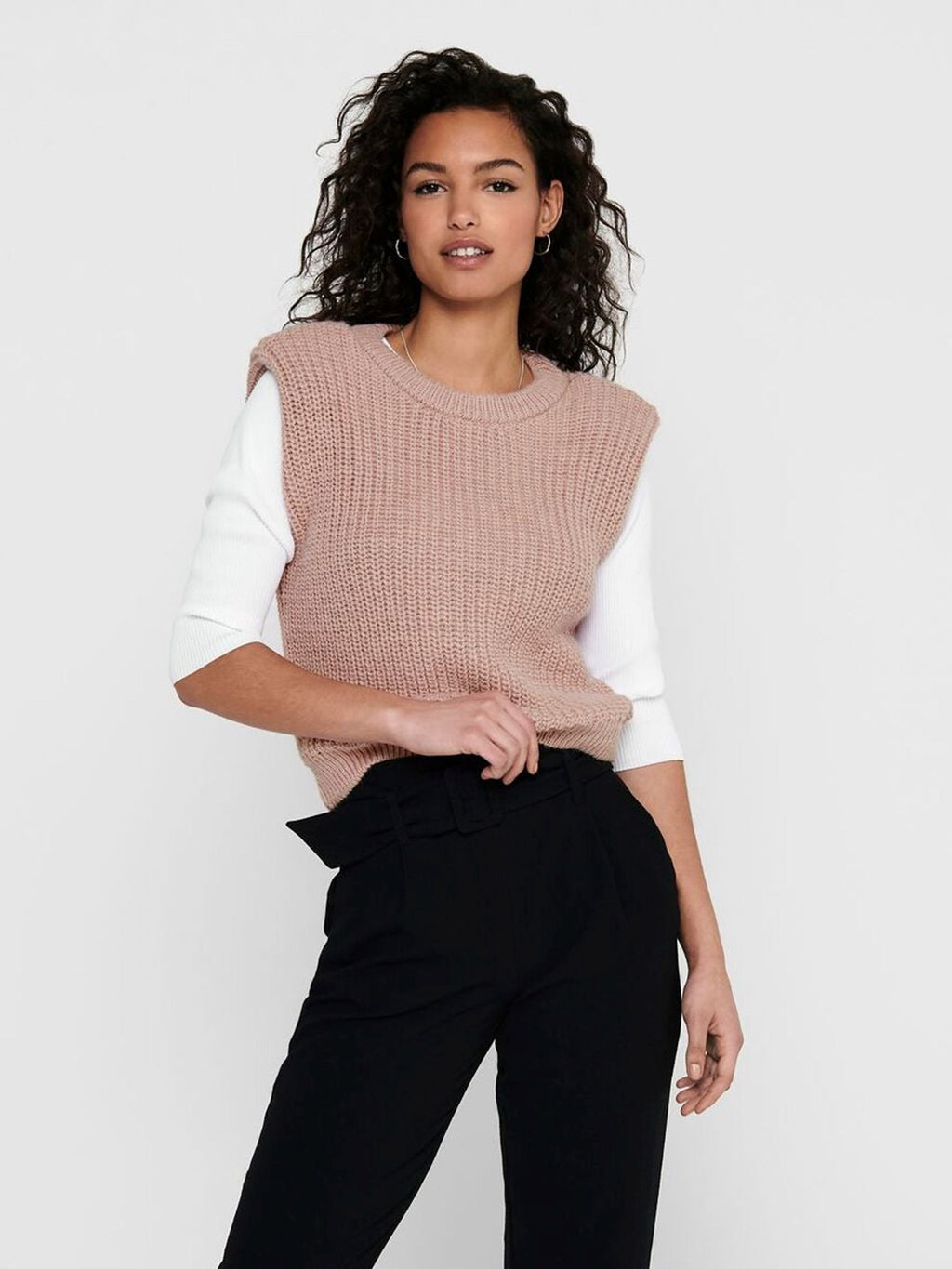 Knitted Vest - Rose Dawn
