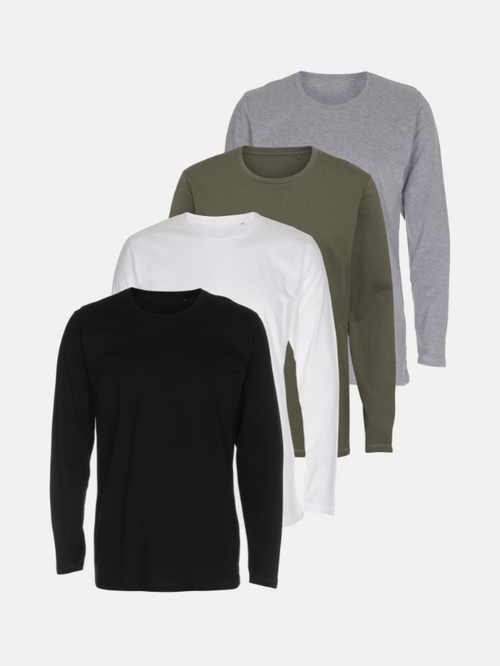 Basic Long Sleeve T-Shirt - Package Deal (4 pcs.)