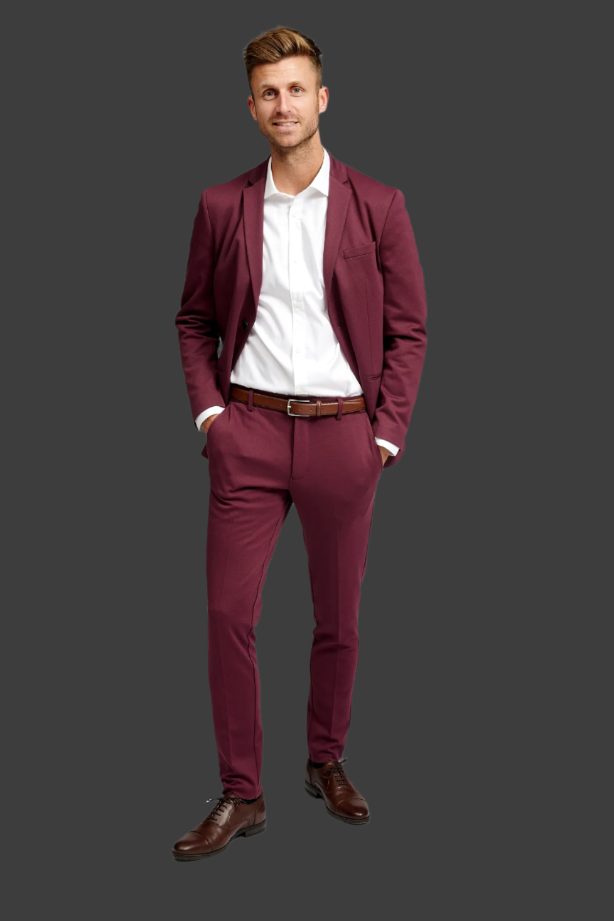 Shoes to go 2025 with burgundy suit