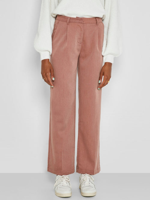 Almond Dad Trousers - Partridge Melange - Noisy May - Red