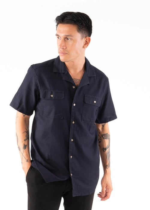 Andrew Shirt - Navy - Only & Sons - Blue