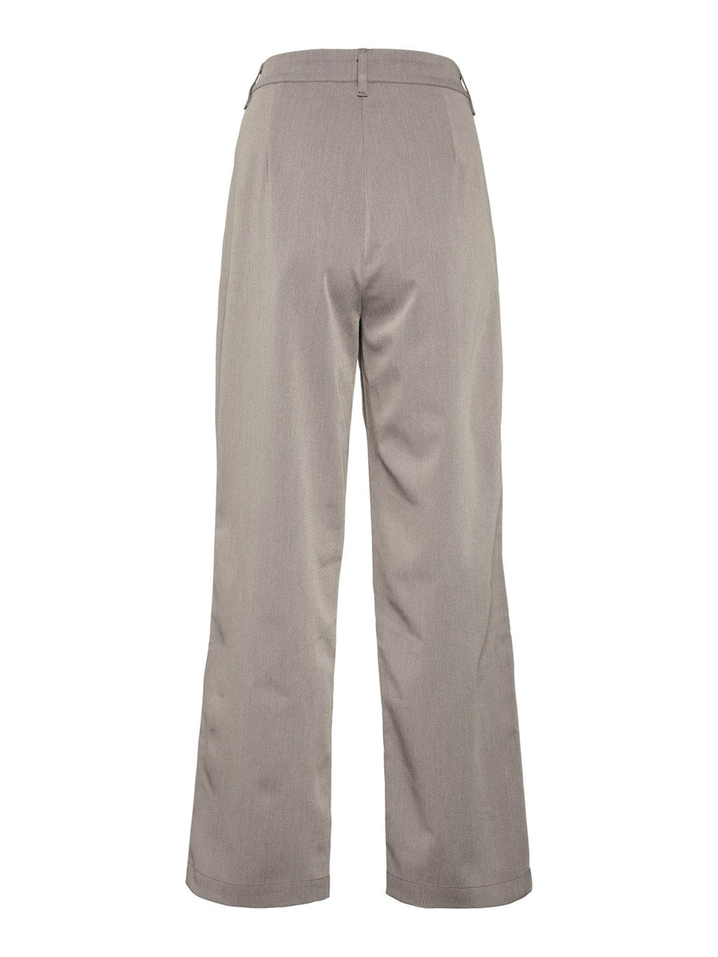 Almond Dad Trousers - Medium Grey Melange