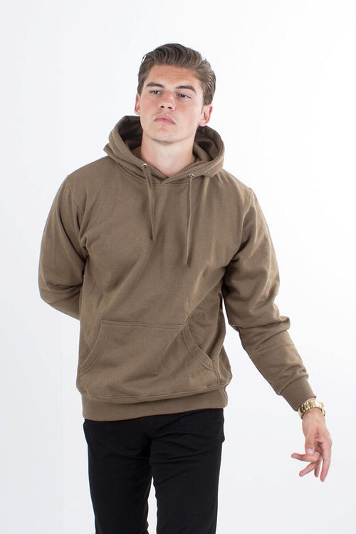 Basic hoodie - New Army - TeeShoppen - Green