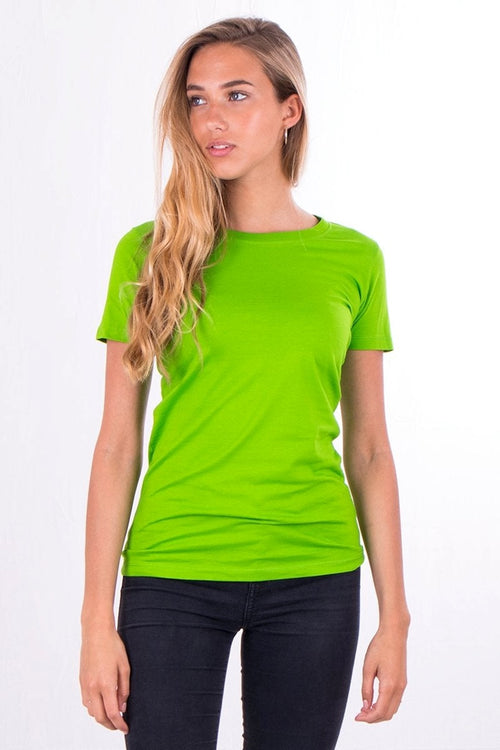 Fitted t-shirt - Lime green - TeeShoppen - Green