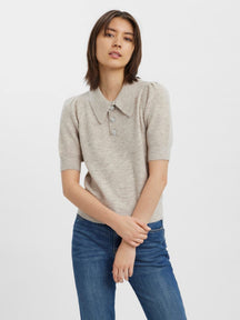 Lefile Blouse with collar - Birch