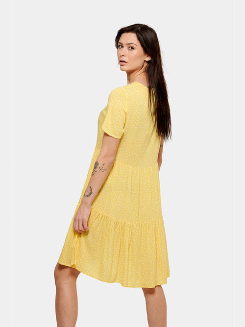 Anna dotted dress - yellow - Amis de Copenhague - Yellow