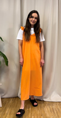 Zora Midi Dress - Sun Orange