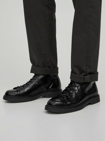Fleming Leather Boots - Anthracite