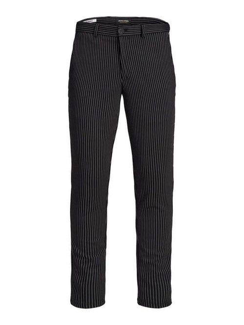 Marco Phil Trousers - Black and white striped - Jack & Jones - Black