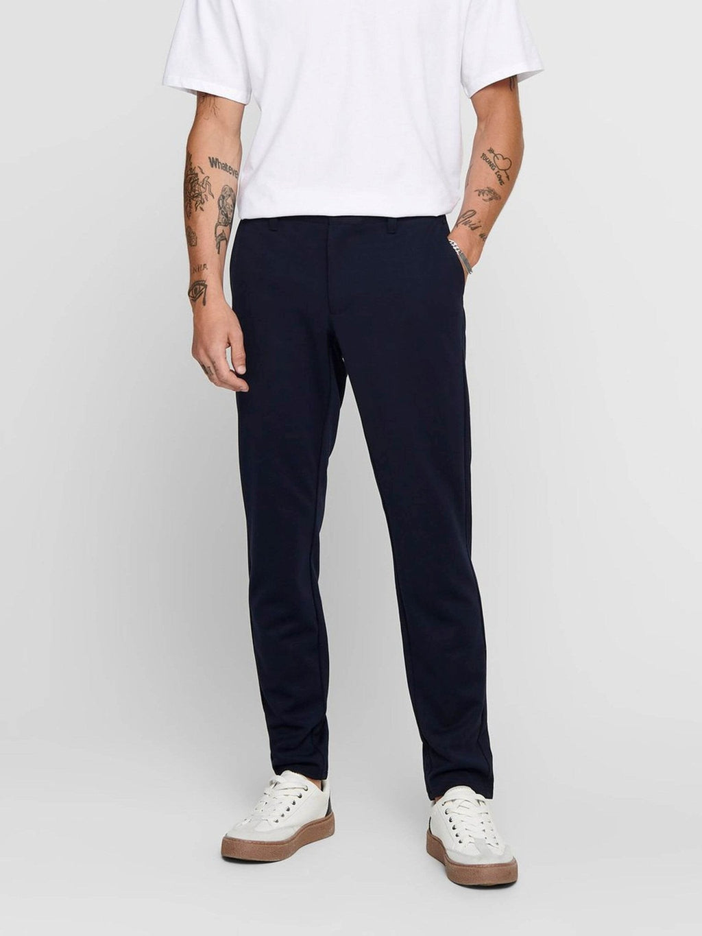 Mark Trousers - Navy (stretch trousers)