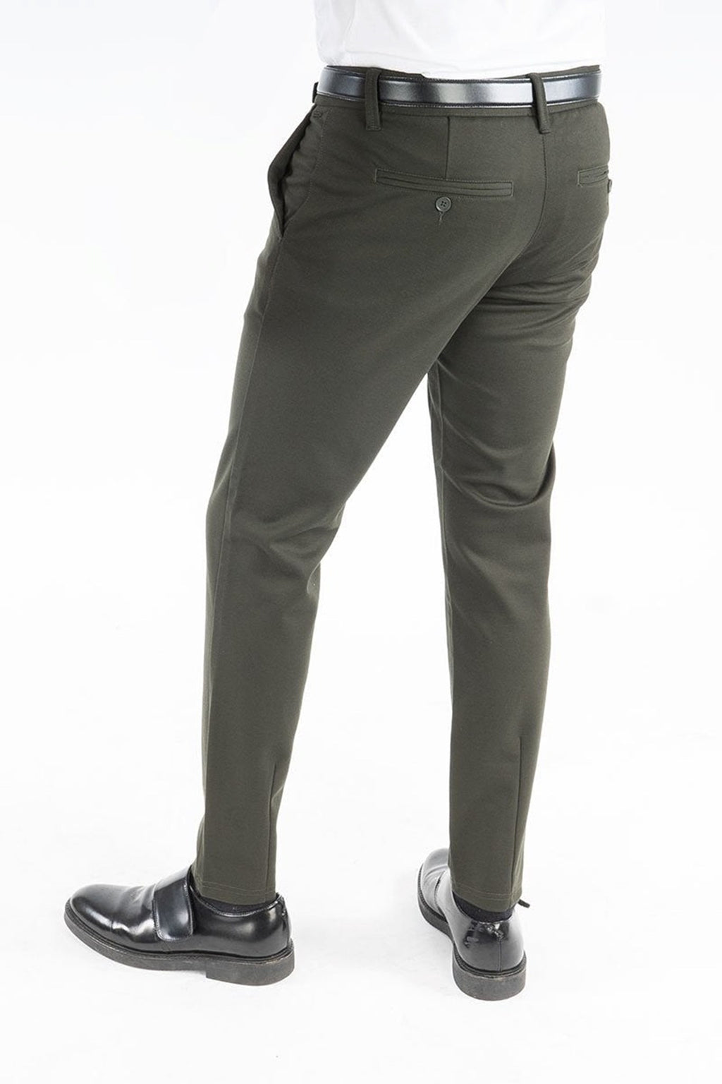 Mark Trousers - Raisin Green (stretch trousers)