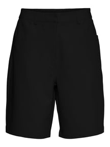 Drew High Waist Wide Shorts - Black