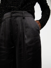 Debra Mid Waist Pants - Black