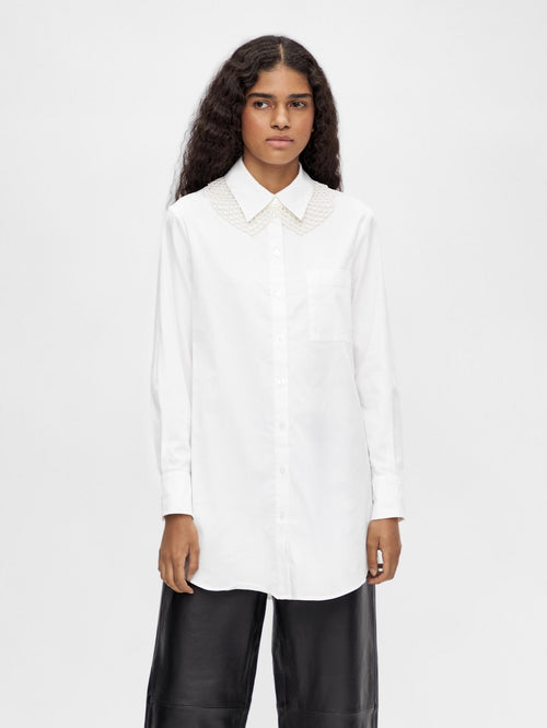 Roxa Long Shirt - White - Object - White