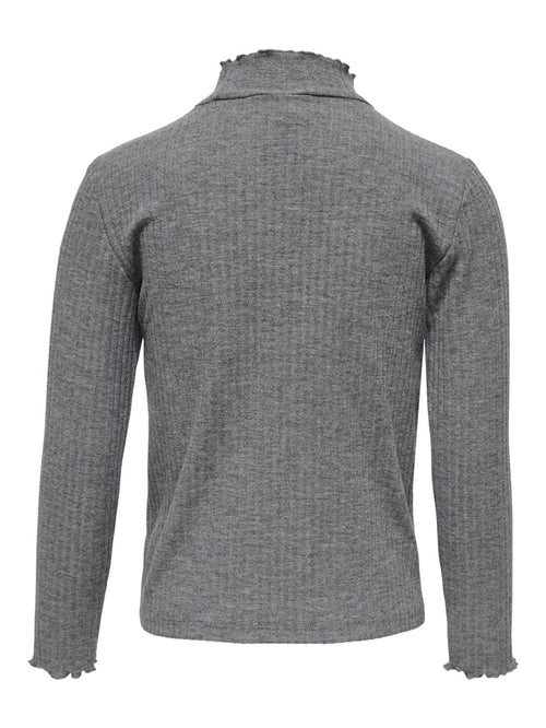 Nella long-sleeved jumper - Medium Grey Melange - Kids Only - Grey