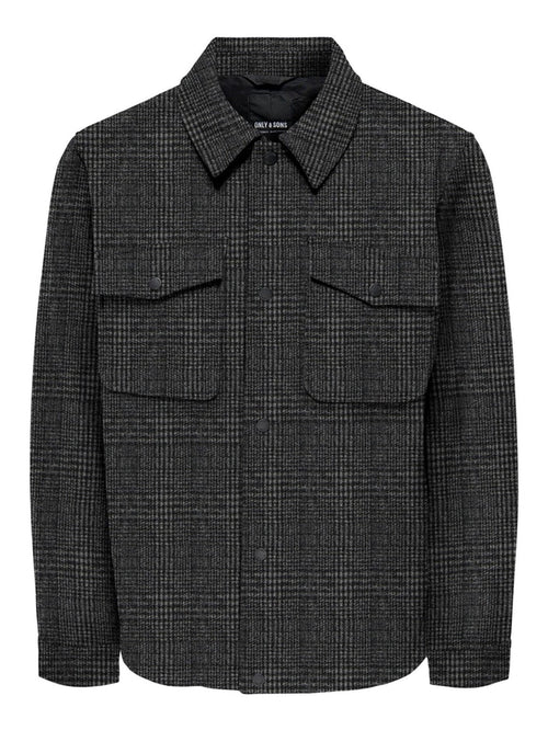 Dex Patterned Jacket- Grey - Only & Sons - Grey