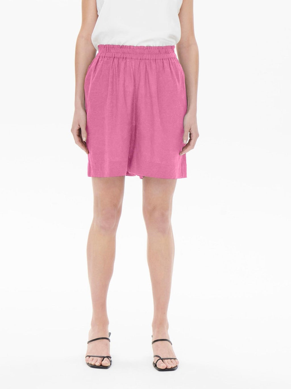 Tokyo Linen Shorts - Sachet Pink