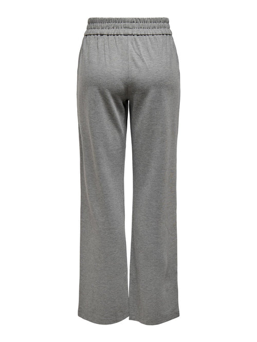 Suki Poptrash Trousers - Black - ONLY - Grey