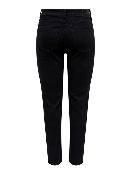 Emily High Waist Jeans - Black Denim - ONLY - Black