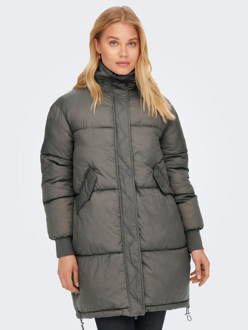 Petra Puffed Jacket - Falcon - ONLY - Grey