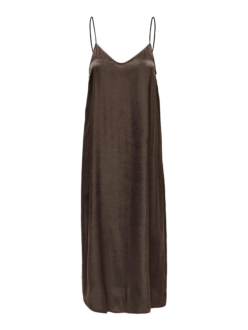 Mille Midi Dress - Hot Fudge - ONLY - Brown