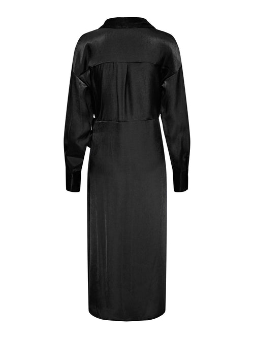 Mille Longsleeve Midi Dress - Black - ONLY - Black