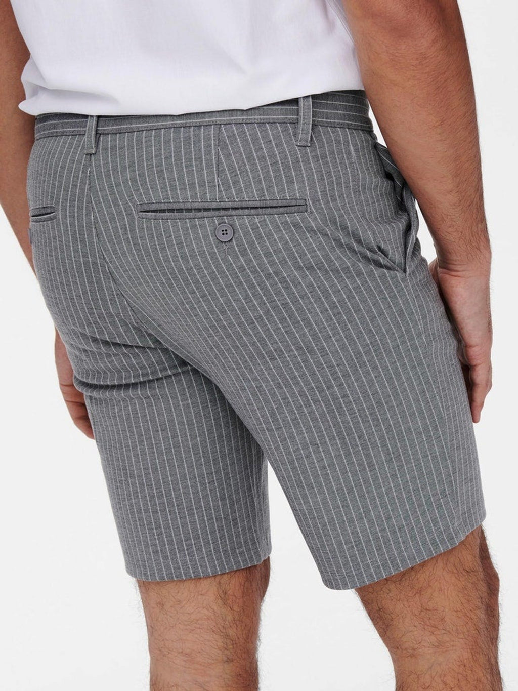 Mark shorts stripe - Light grey