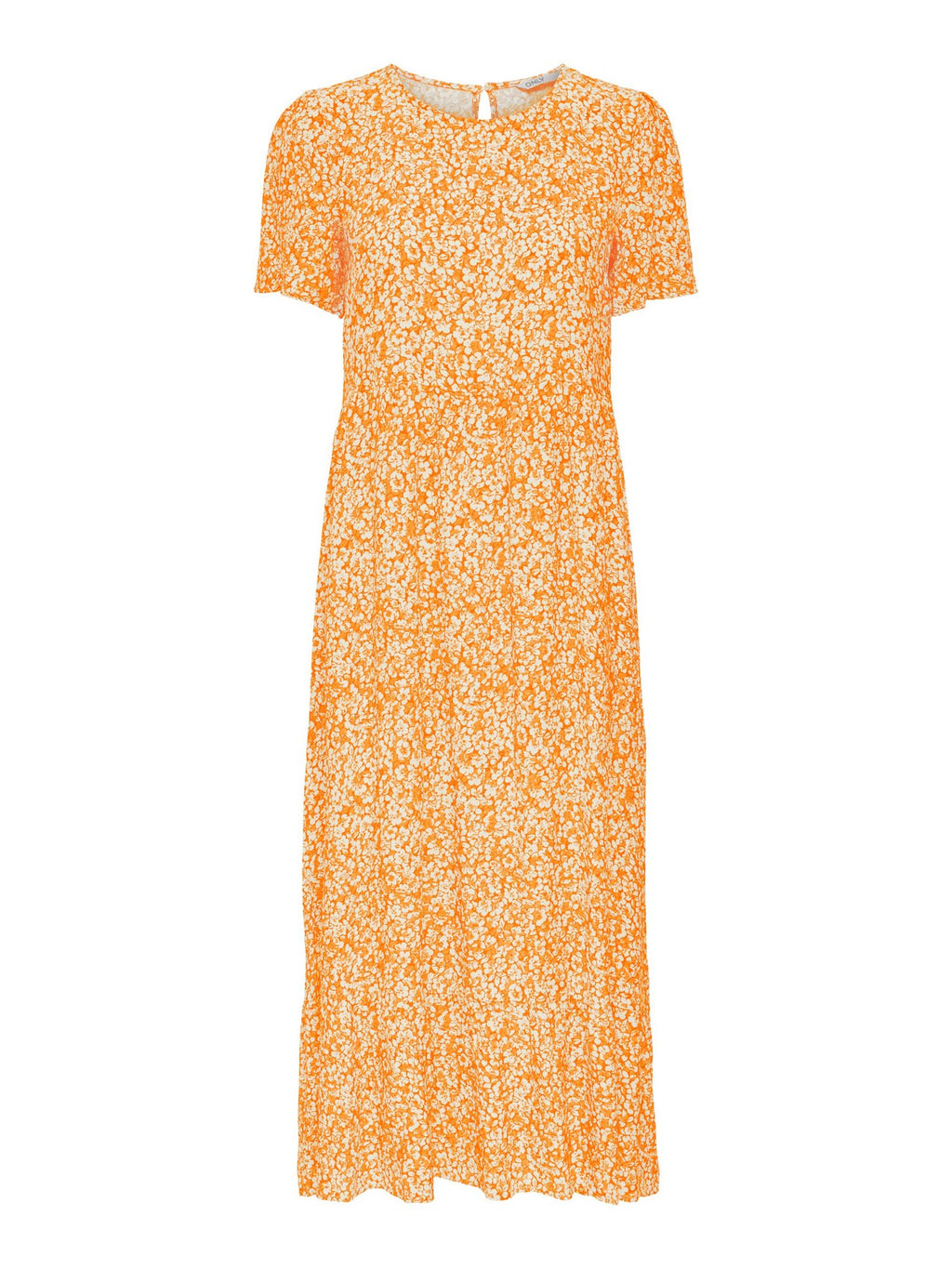 Malle Midi Dress - Flowered Orange