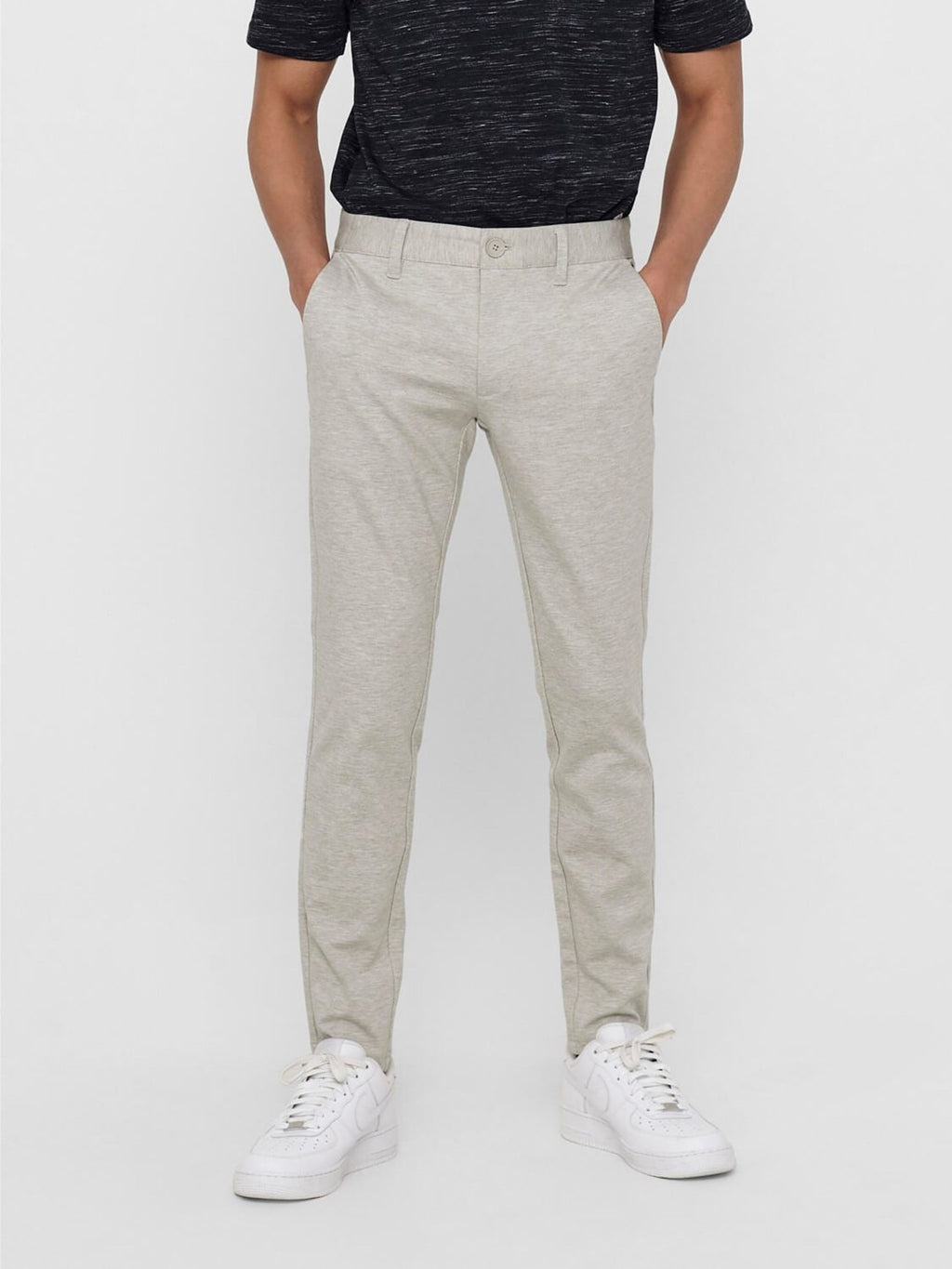 Mark Trousers - Beige (stretch trousers)