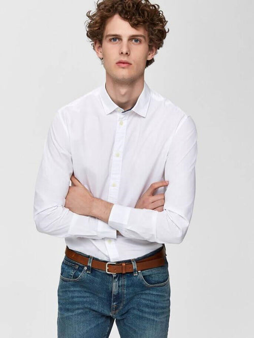 Oxford Shirt - White - Selected Homme - White