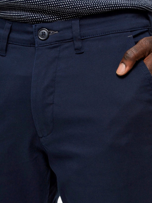 Miles Flex chino pant - Navy (organic cotton) - Selected Homme - Blue