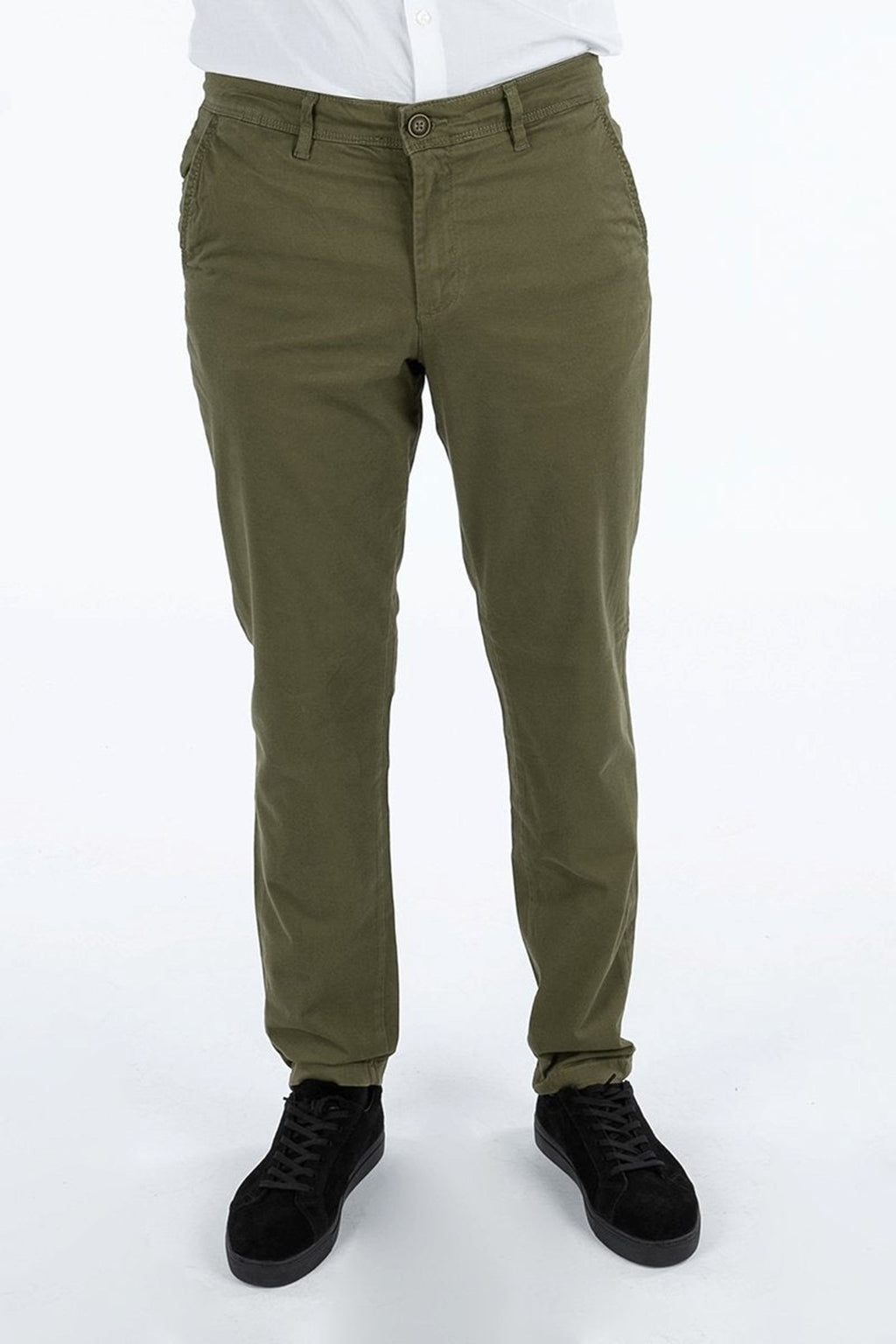 Marco Bowie Chino Trousers - Olive