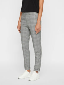 Maya Trousers with checks - Grey/White