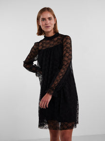 May Lace Maxi Dress - Black