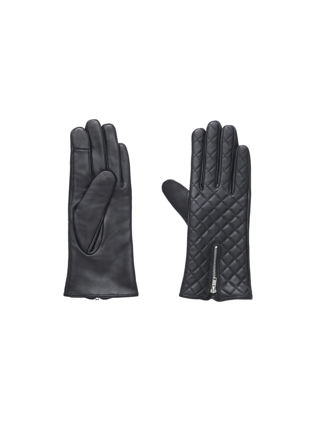 Nastina Leather Gloves - Black